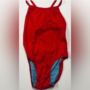 Bold Red One-Piece Swimsuit